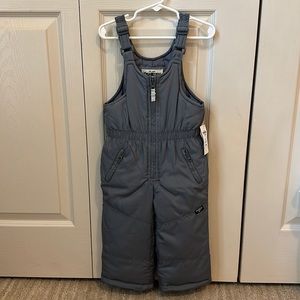 Kids gray ski bib NWT size 2t